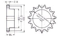 Ansi 25 Sprocket